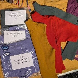 XS spicy mustard sleeveless turtleneck - Big Bud Press